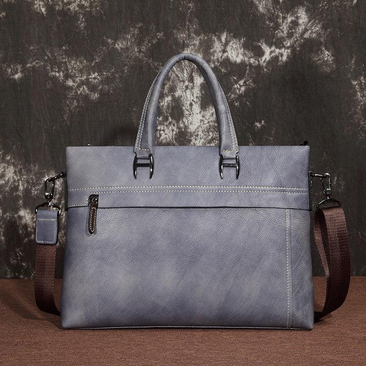 Men's Handbag First Layer Cowhide Computer Leisure - Trendha