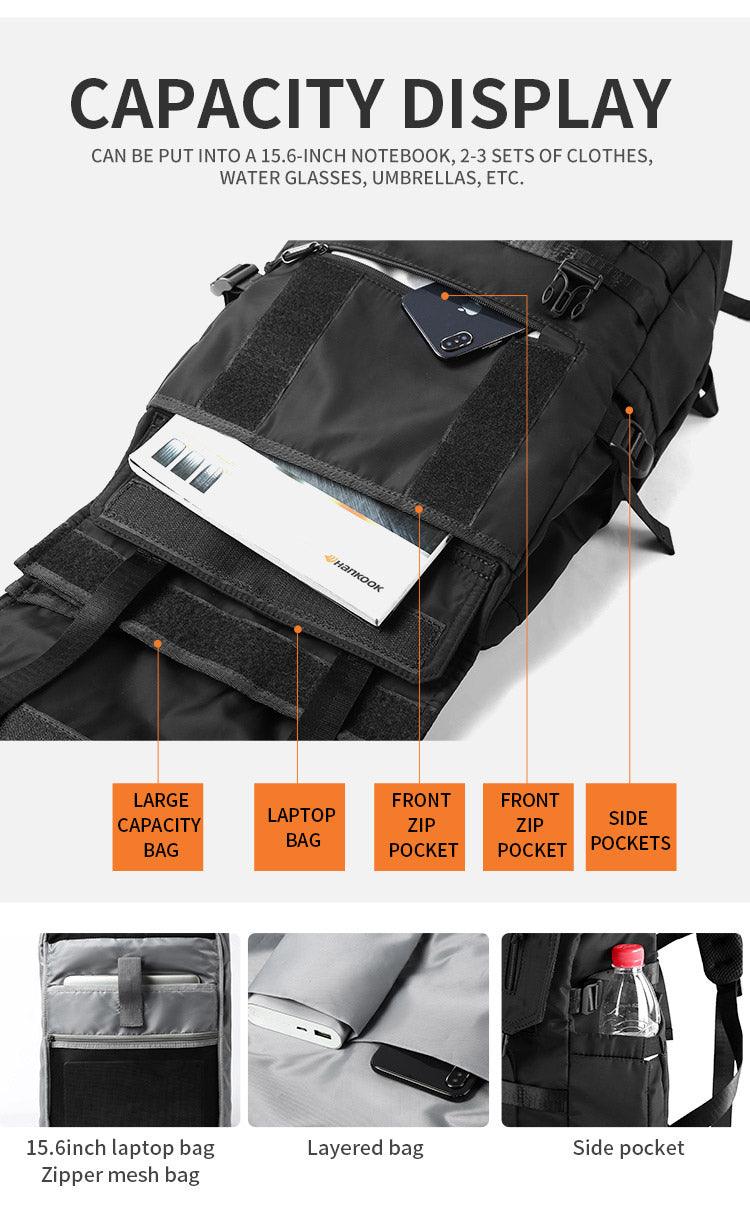 Men's Large Capacity Functional Tactical Backpack - Trendha