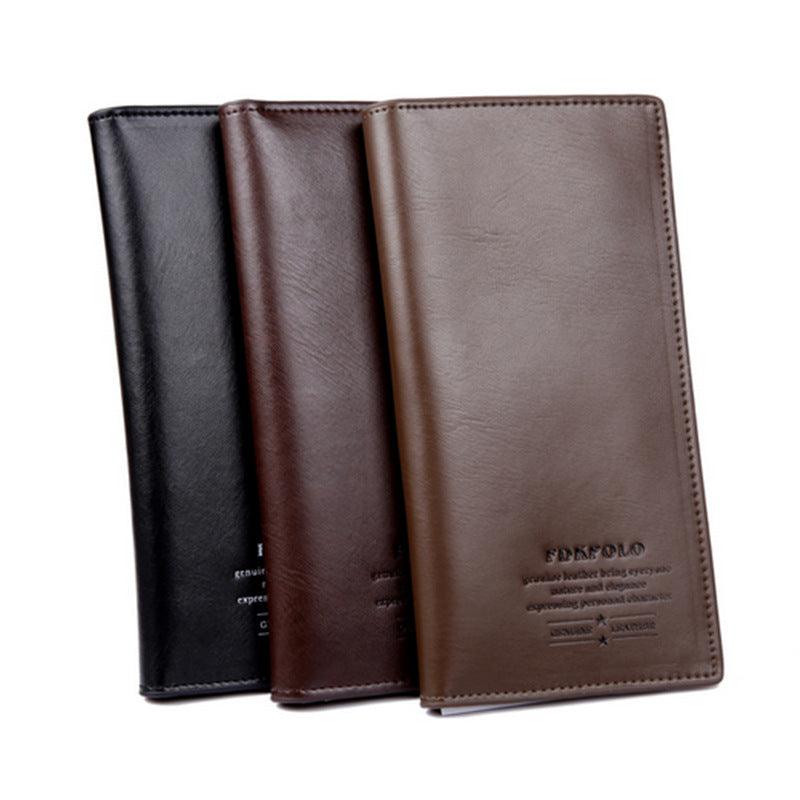 Men's Leather Multi-card Bi-fold Fashion Wallet - Trendha