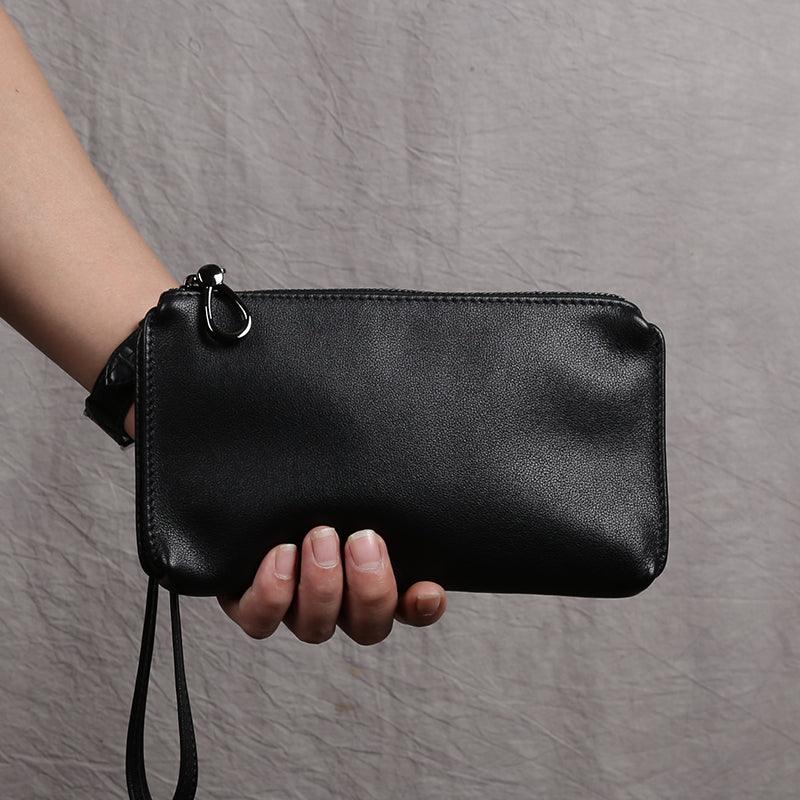 Men's Leather Top Leather Handbag - Trendha