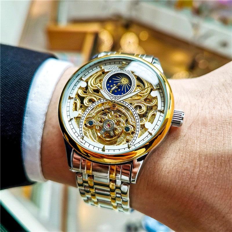 Men's Luminous Hollow Out Fully Automatic Mechanical Watch - Trendha