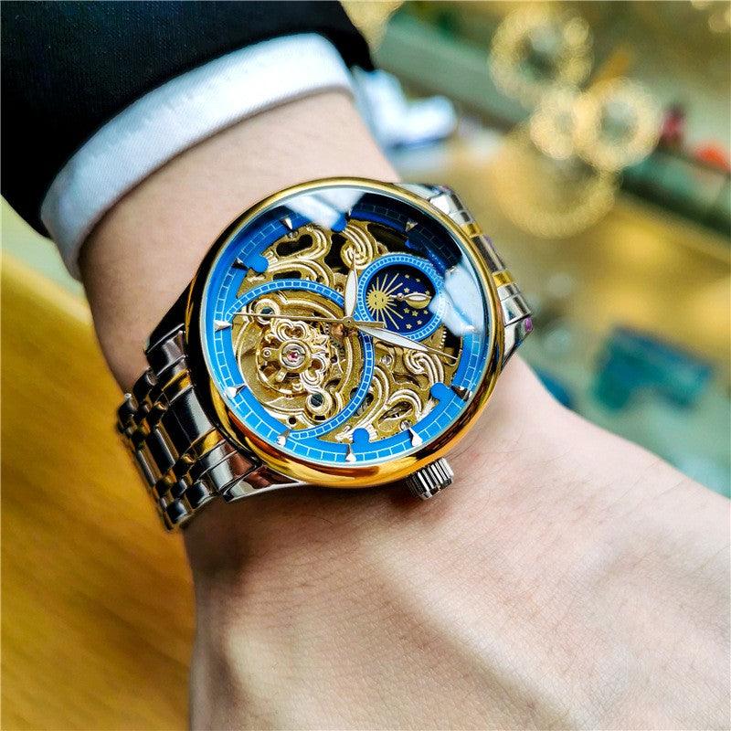 Men's Luminous Hollow Out Fully Automatic Mechanical Watch - Trendha