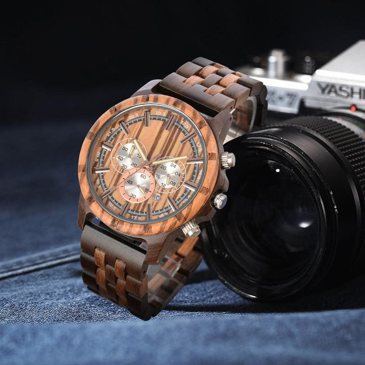 Men's Multi-function Quartz Watch Business Luminous - Trendha