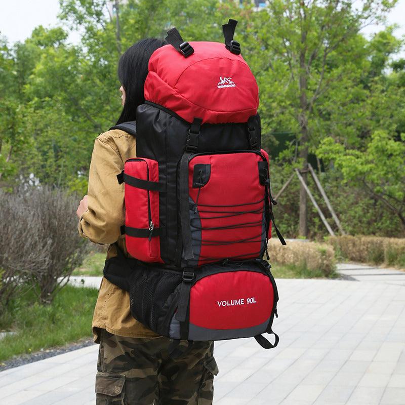 Men's Outdoor Hiking Bag 90L Large Capacity - Trendha