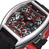 Color: Silver shell red