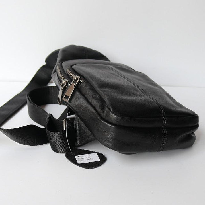 Men's Sports Cross-body Bag Top Layer Cowhide Business Backpack - Trendha