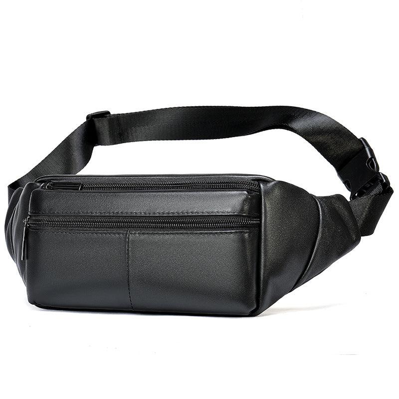 Men's Sports Sheepskin Diagonal Chest Bag - Trendha