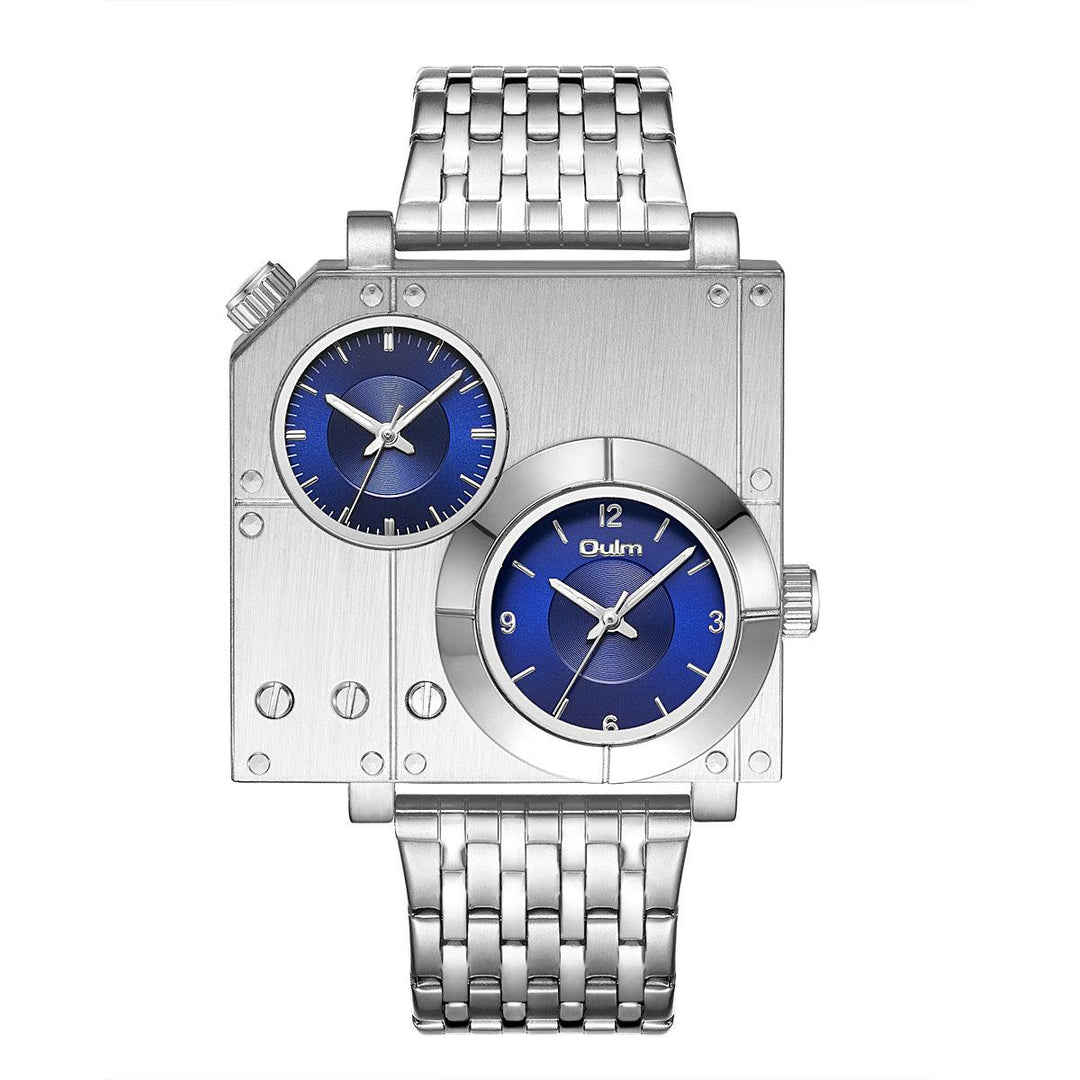 Men's Square Personality Casual Large Dial Watch - Trendha