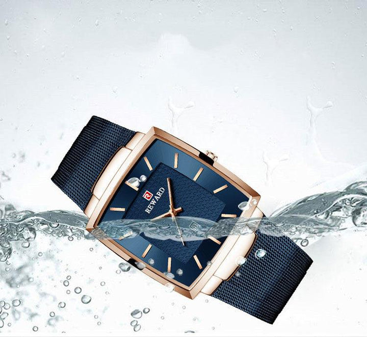 Men's Stainless Steel Simple Waterproof Quartz Watch - Trendha