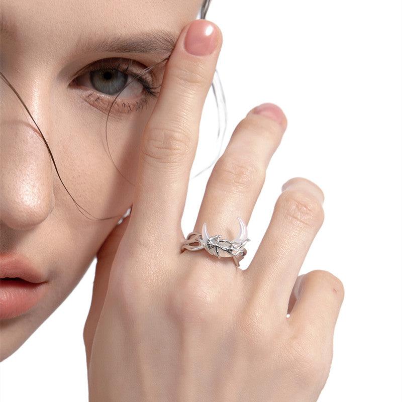 Moon Ring Tide Cool Spicy Girl's Index Finger