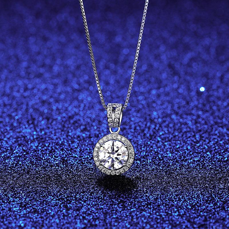 Mosang Necklace S925 Silver Pendant Female - Trendha