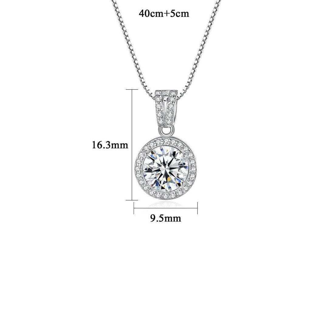 Mosang Necklace S925 Silver Pendant Female - Trendha