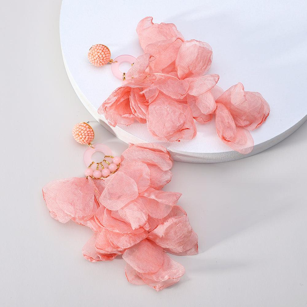 Multicolor Boho Beaded Sweet Lace Earrings - Trendha