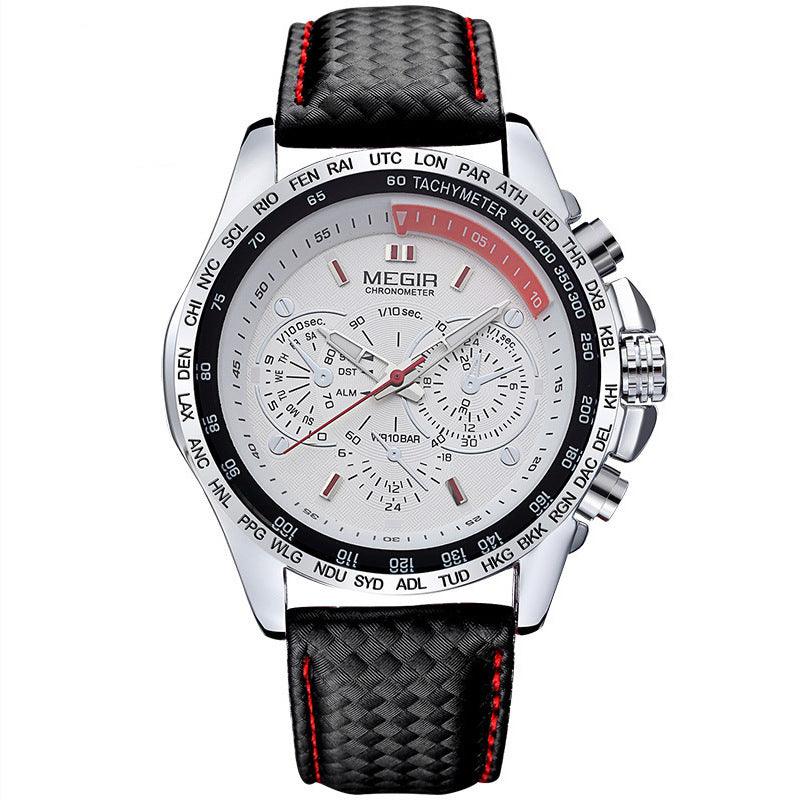 Multifunctional Chronograph Fashion Luminous Steel Case Quartz Watch - Trendha