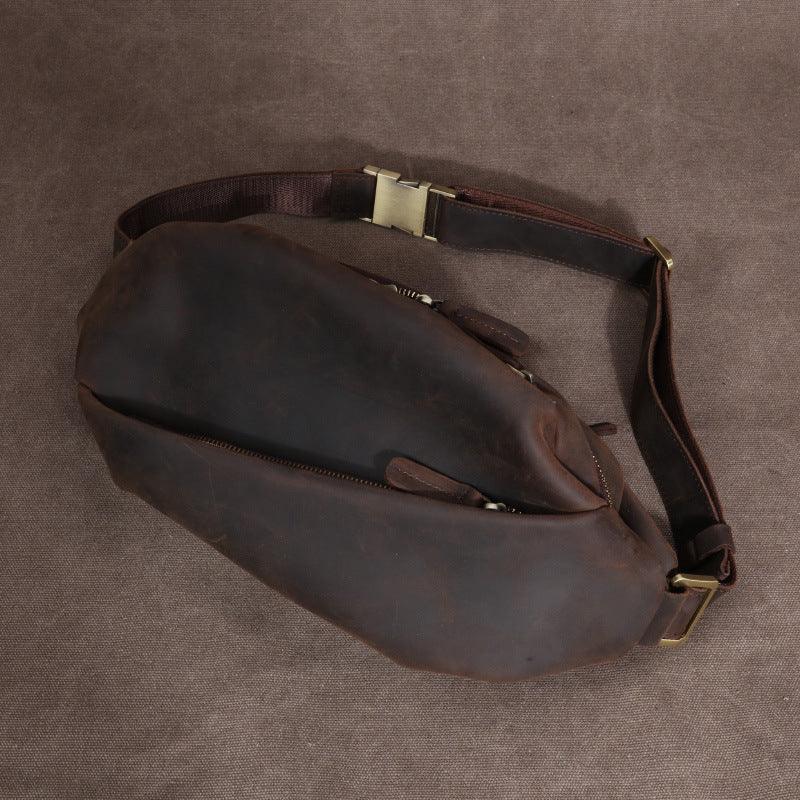Multifunctional Waist Pack Cowhide Outdoor Riding - Trendha