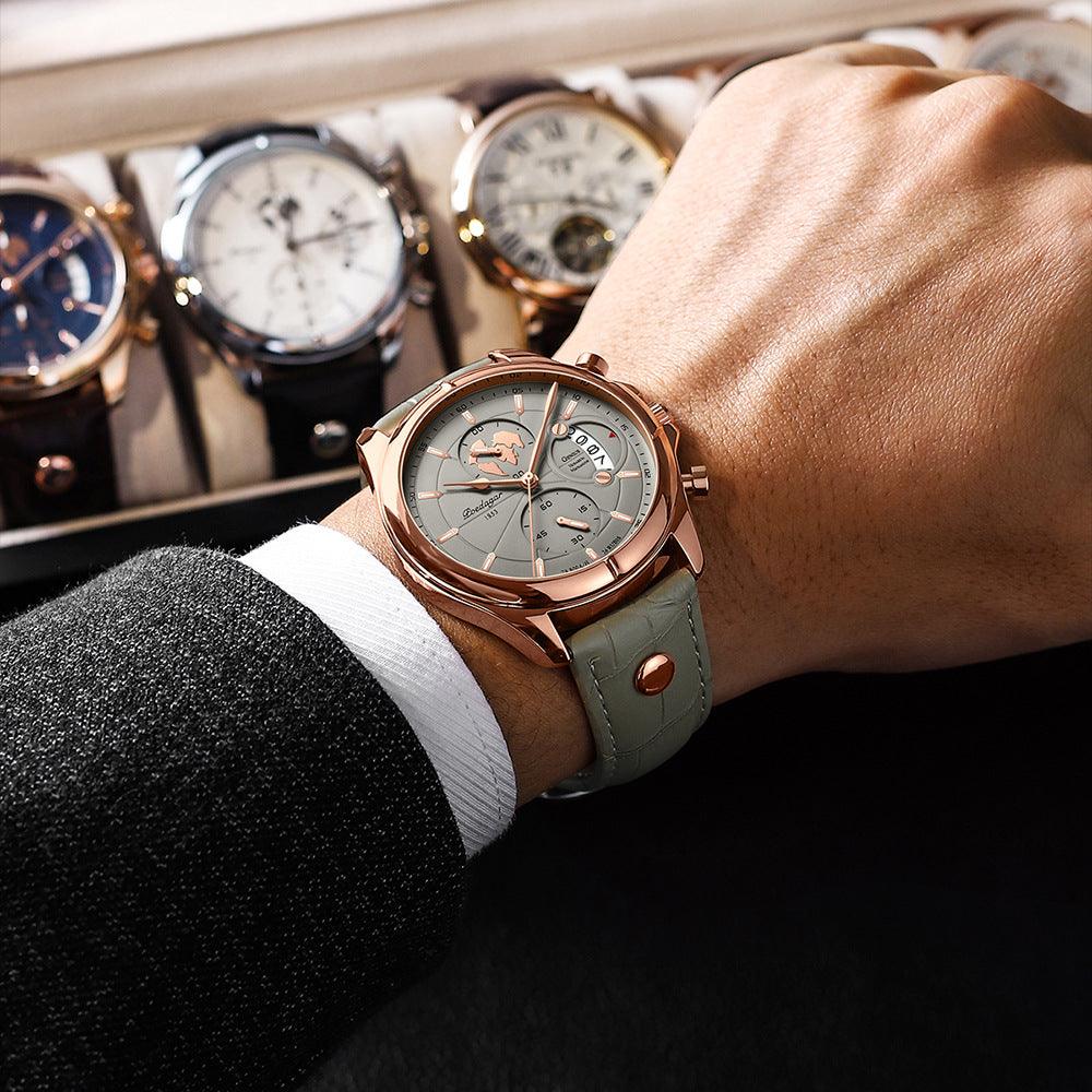 Multifunctional Waterproof Men's Sports Quartz Watch - Trendha