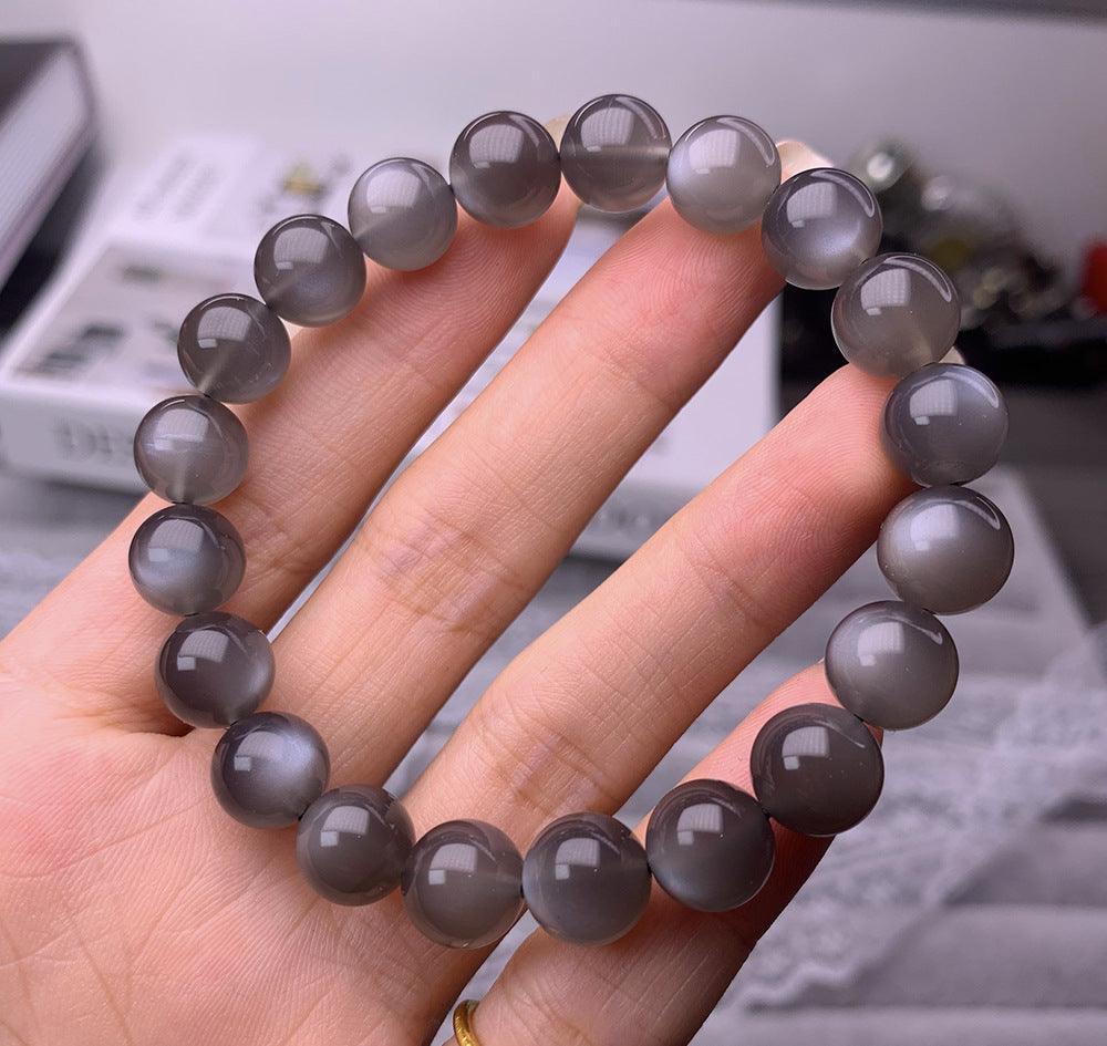 Natural Black Moonlight Single Circle Bracelet - Trendha