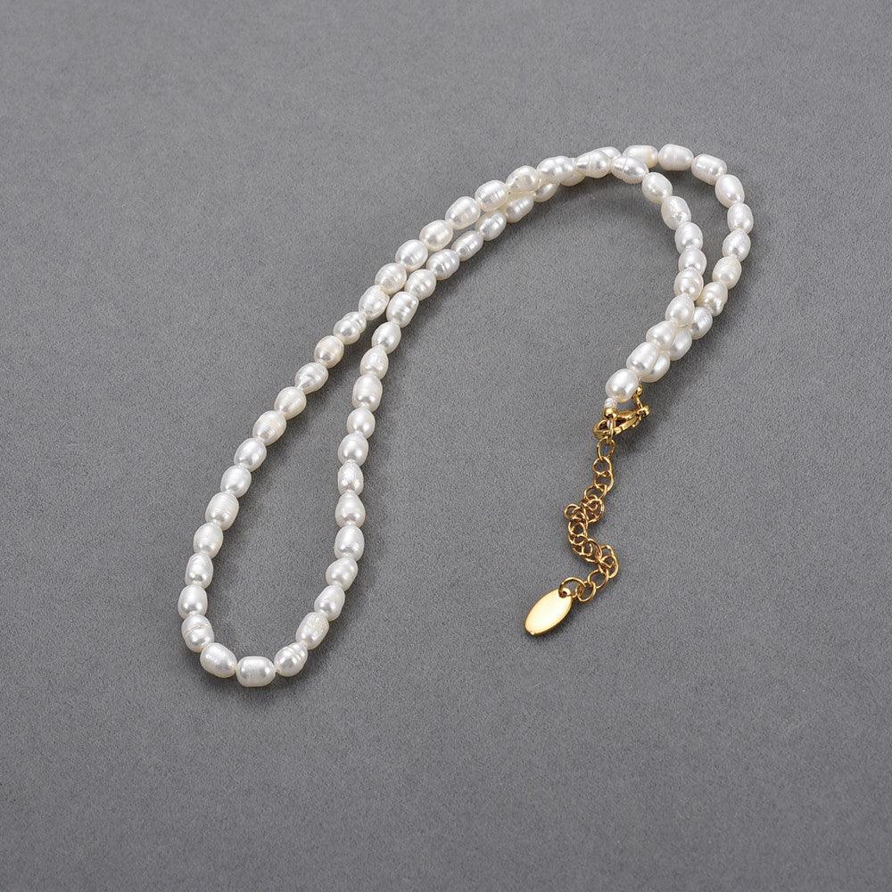 Natural Freshwater Pearl Bead French Retro Easy Match - Trendha