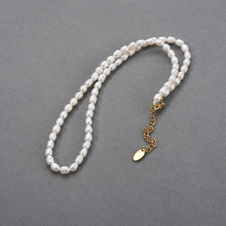 Natural Freshwater Pearl Bead French Retro Easy Match - Trendha