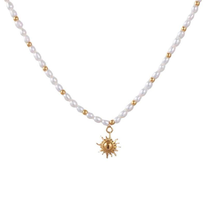 Natural Freshwater Short Pearl Necklace Women - Trendha