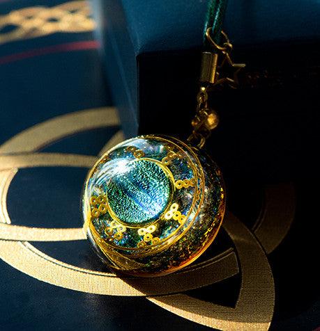 Necklace Lucky Stone Pendant Reiki Gather Wealth - Trendha