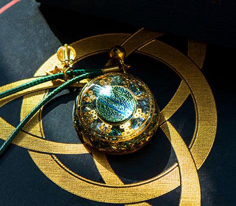 Necklace Lucky Stone Pendant Reiki Gather Wealth - Trendha