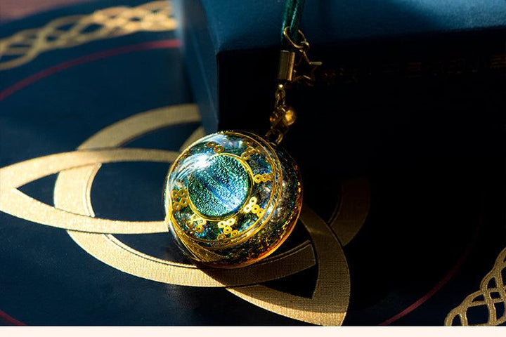 Necklace Lucky Stone Pendant Reiki Gather Wealth - Trendha