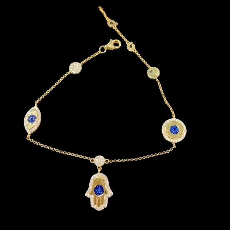 NecklaceWomen's Demon Eye Necklace Bracelet Earrings - Trendha