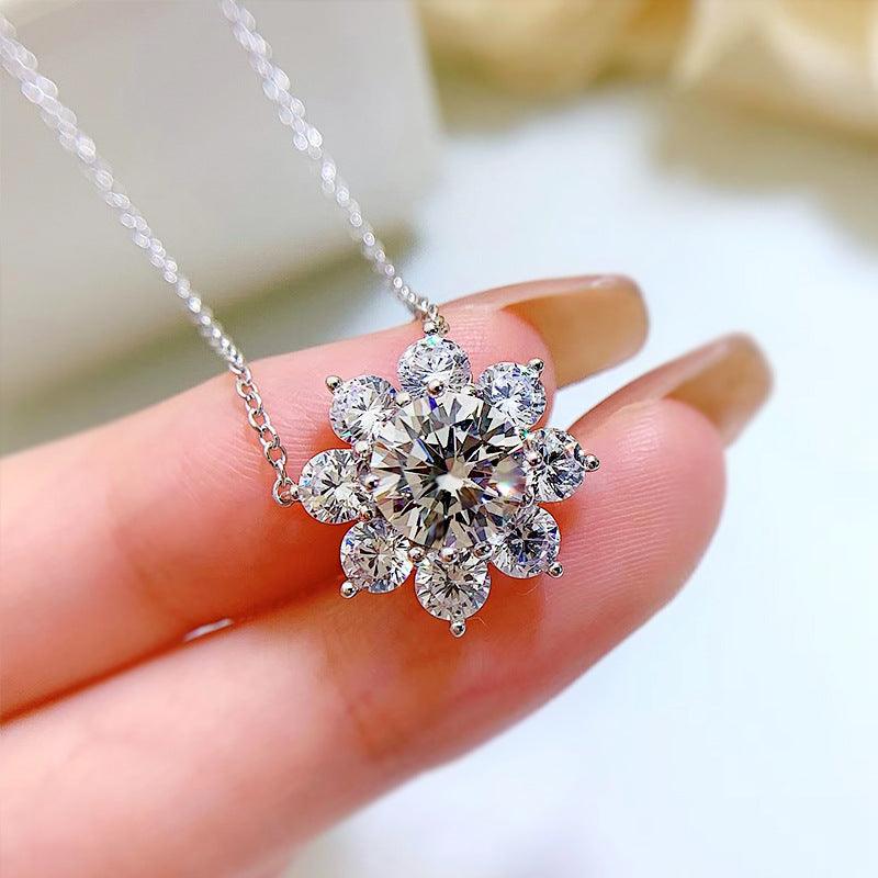 New Fashion New Sunflower Necklace - Trendha