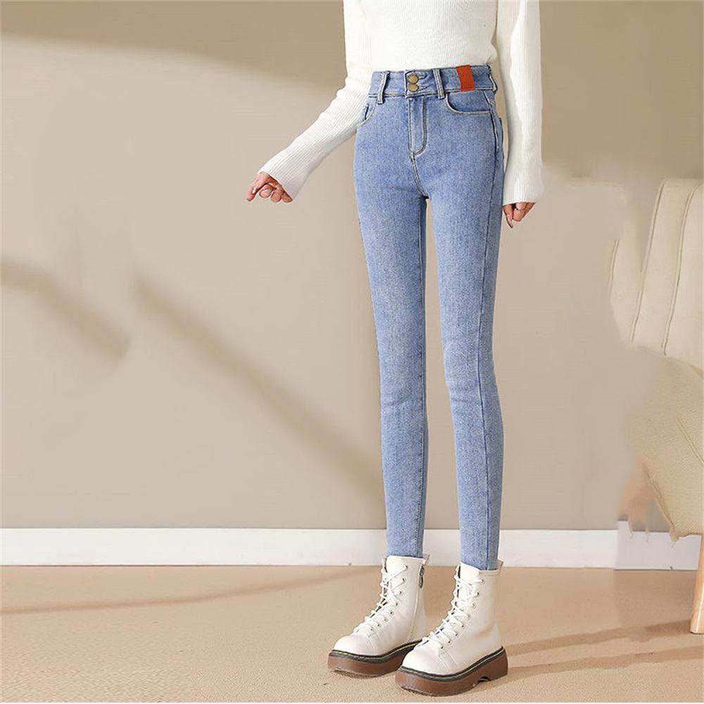 New Fashion Skinny Warm Jeans - Trendha