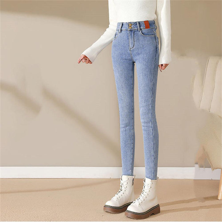 New Fashion Skinny Warm Jeans - Trendha