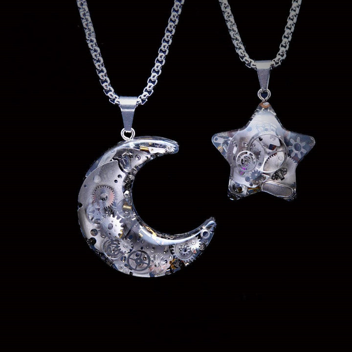 New Original Star Moon Necklace - Trendha