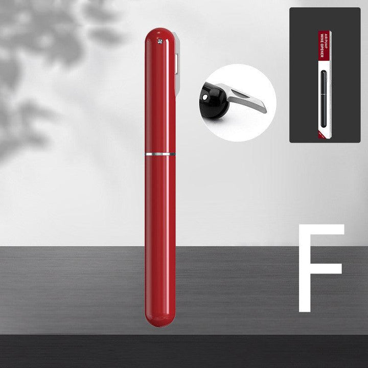 New Red Wine Needle Pen-shaped Air Pressure Bottle Opener Artifact Kitchen Tools Bar Accessories - Trendha
