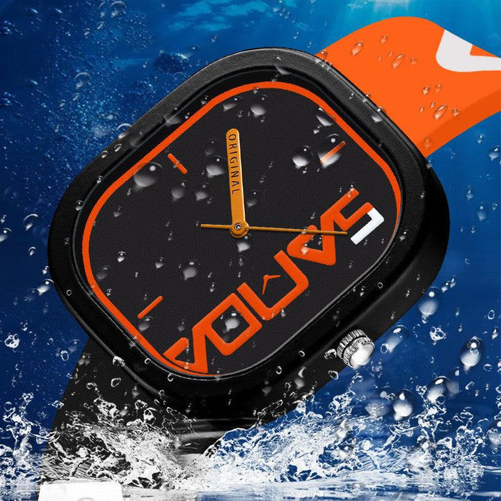 New Silicone Square Fashion Trend Waterproof Watch - Trendha