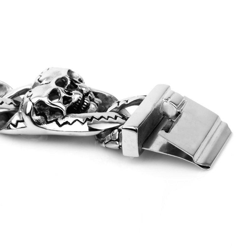 New Skull Men's Punk Titanium Steel Bracelet Ornament - Trendha