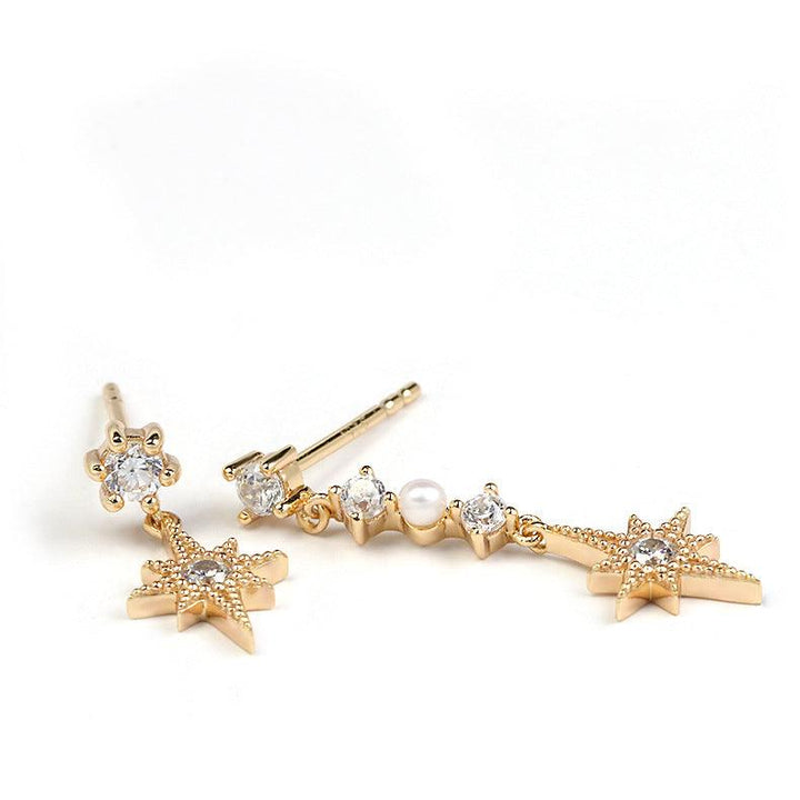 New Sterling Silver Gold Plated Earrings - Trendha