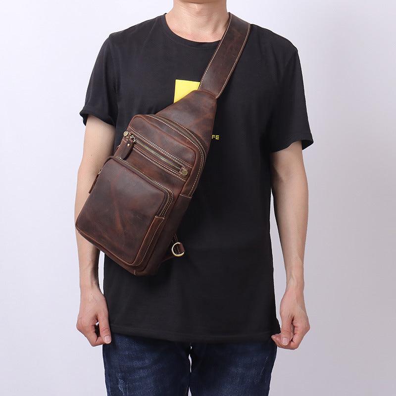 New Vintage Genuine Leather Men's Bag - Trendha