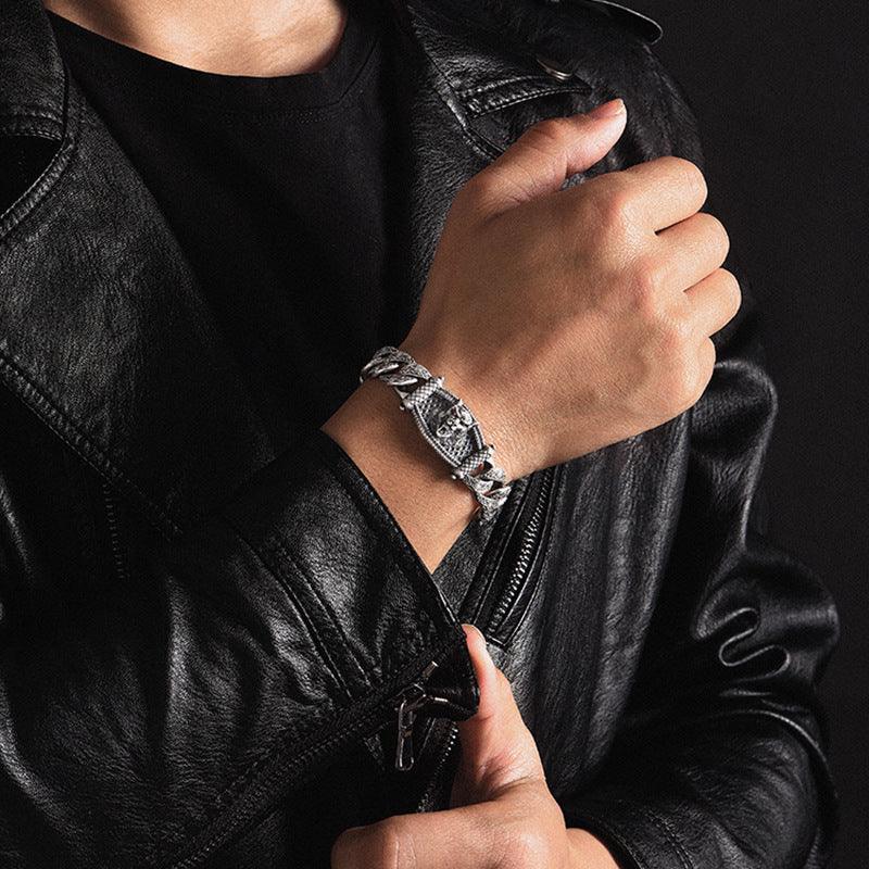 New Wolf Head Bracelet Men's Fashion Retro Hegemony - Trendha