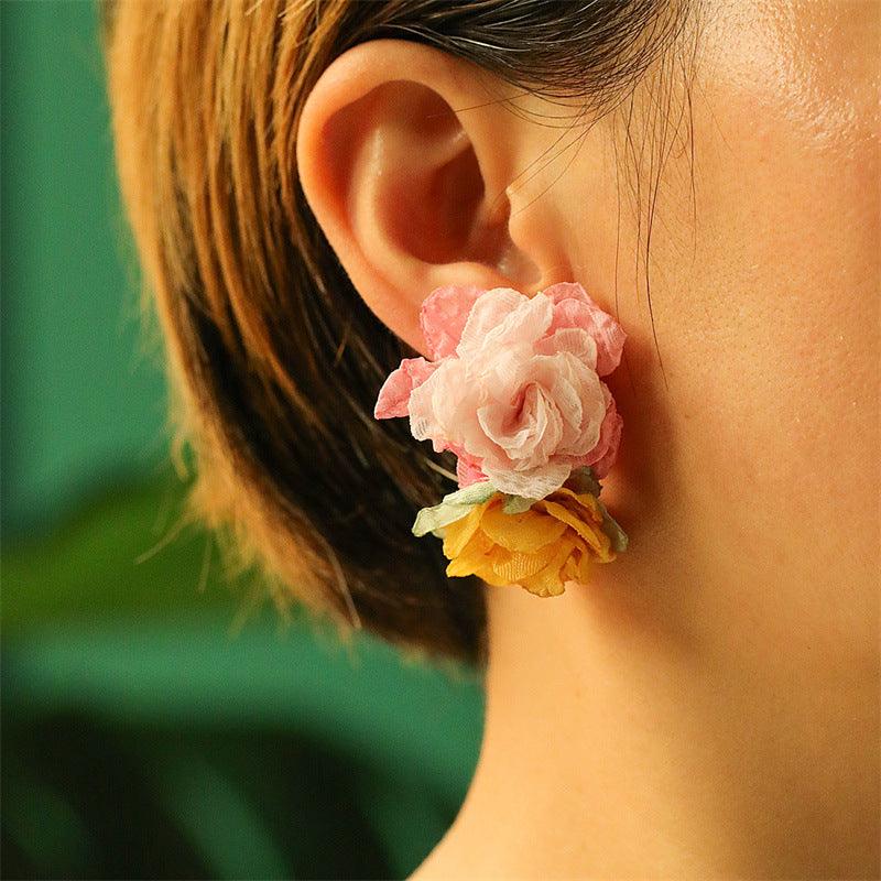New Women's Handmade Flower Earrings - Trendha