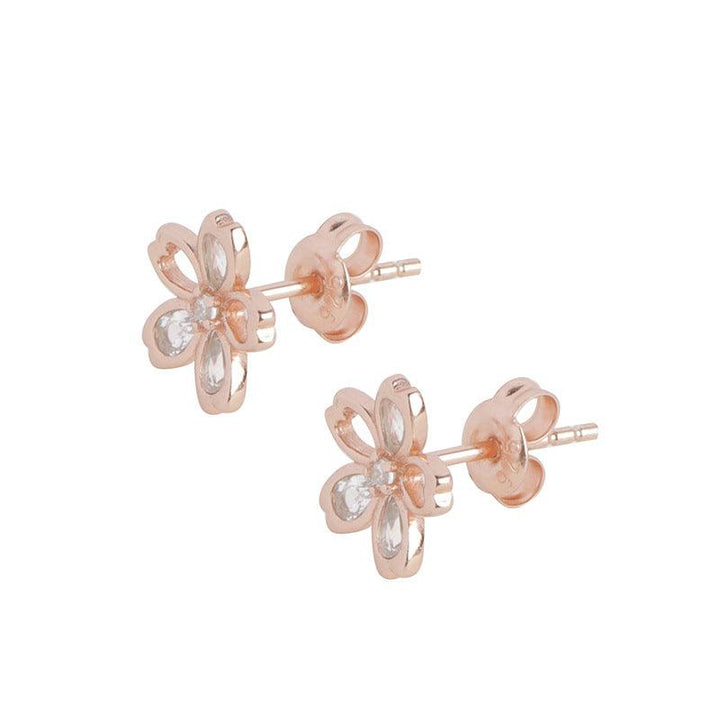 New Zircon Cherry Blossom Earrings - Trendha