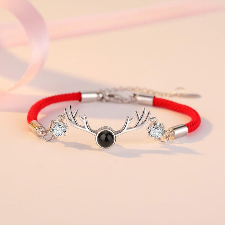 One Deer Has You Projection Couple Bracelet In 100 Languages - Trendha