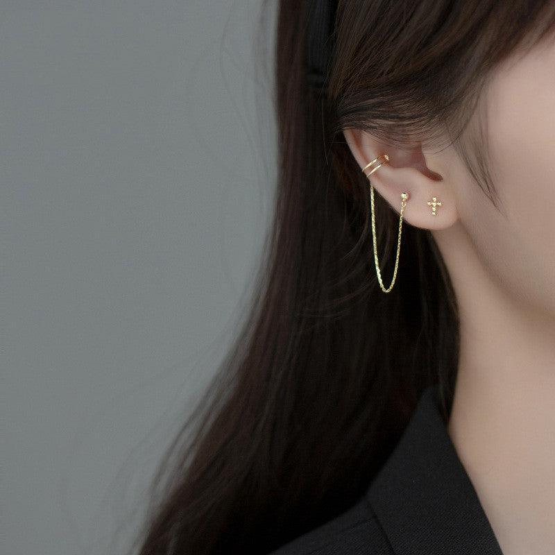 One-piece Earring And Ear Bone Clip Female Xia Chunyin - Trendha