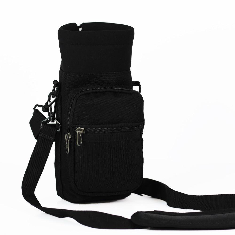 One Shoulder Adjustable Cross Body Thermos Cup Cover - Trendha