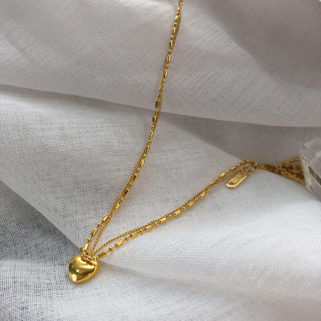 Original Double Layer Love Exquisite Necklace - Trendha