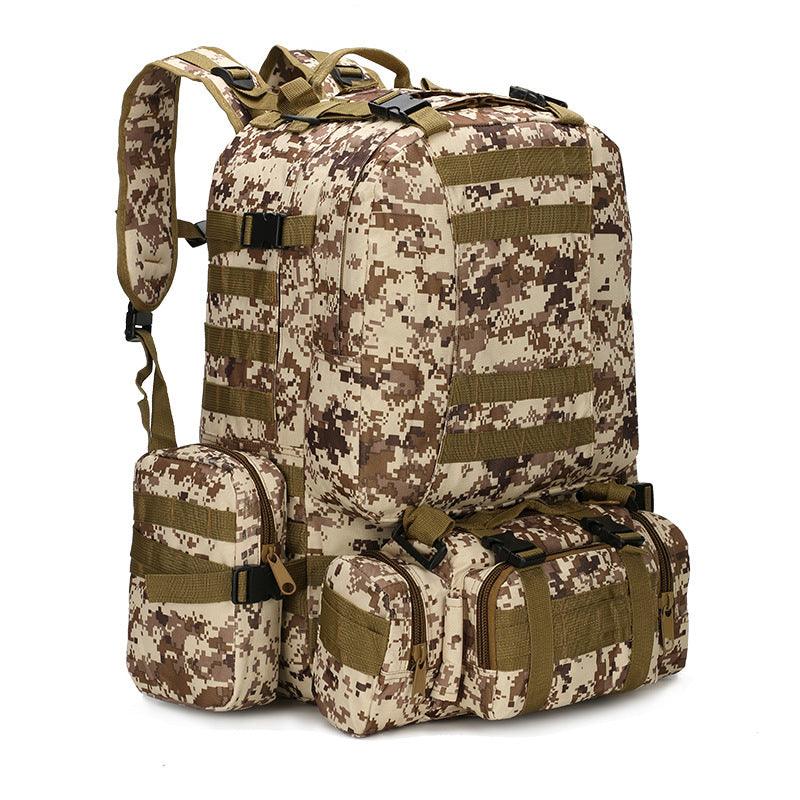 Outdoor Mountaineering Travel Bag 50L Camouflage Backpack - Trendha