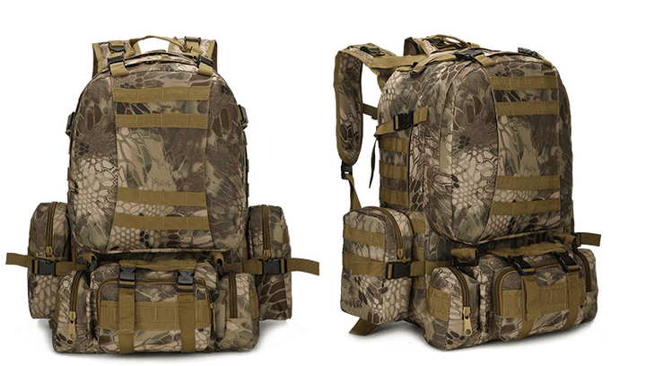 Outdoor Mountaineering Travel Bag 50L Camouflage Backpack - Trendha