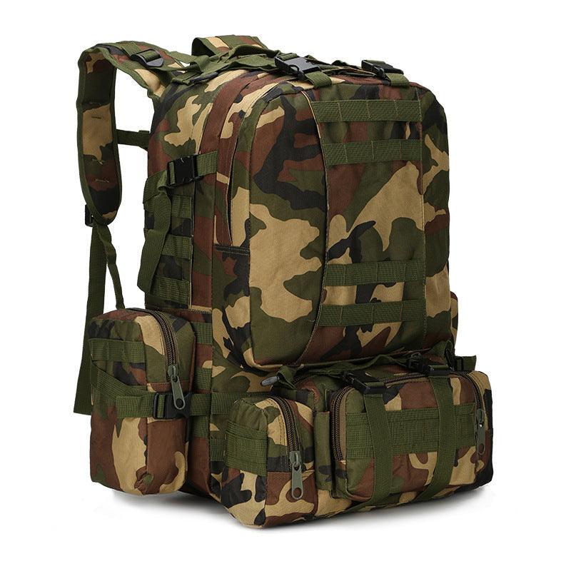 Outdoor Mountaineering Travel Bag 50L Camouflage Backpack - Trendha