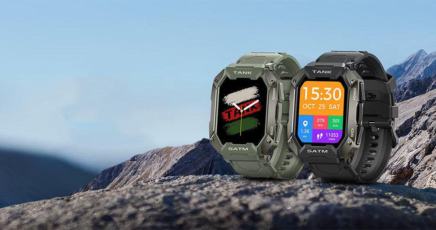 Outdoor Smart Watch 5ATM IP69K Waterproof Bluetooth - Trendha