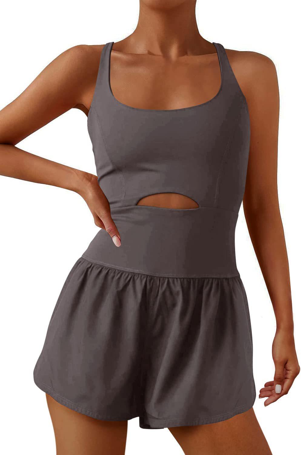 Outdoor Sports Women's Shorts Vest Casual Jumpsuit - Trendha