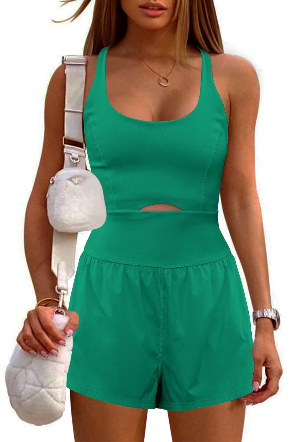 Outdoor Sports Women's Shorts Vest Casual Jumpsuit - Trendha